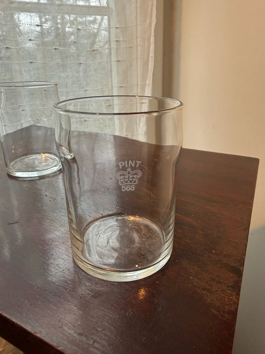 Set of 4 Nonic Imperial Pint Glasses