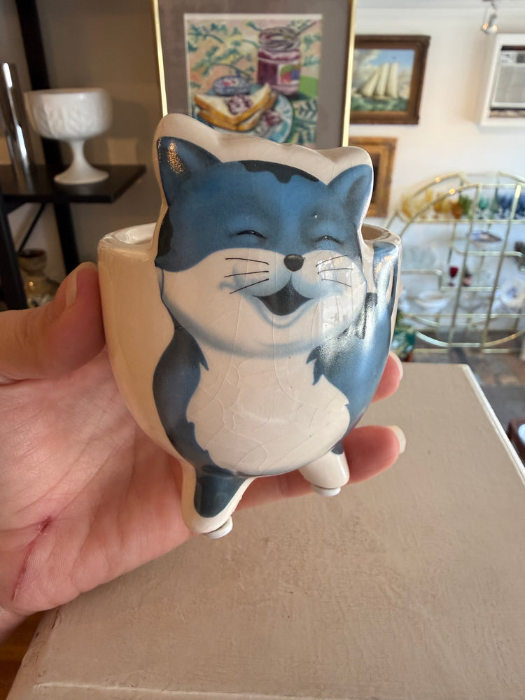 Small Happy Cat Planter