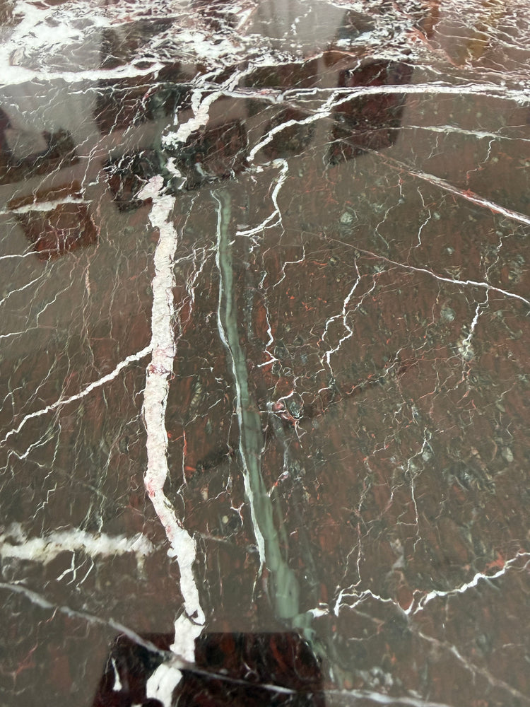 Marble Table with Brass Base
