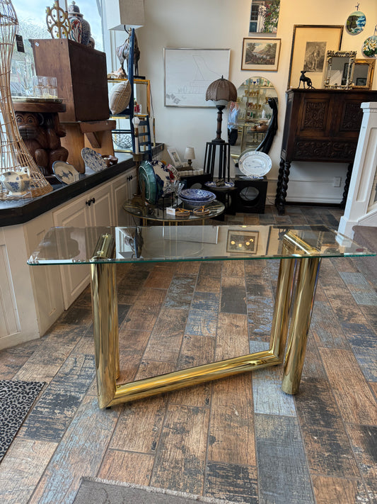 Karl Springer Style Console Table