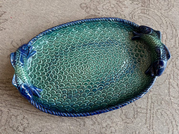 Blue & Green Fish Platter