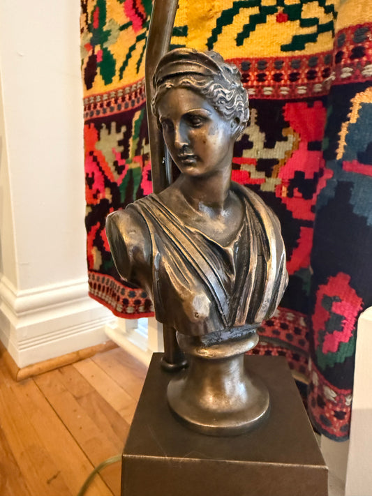 Pair of Neoclassical Bust Lamps
