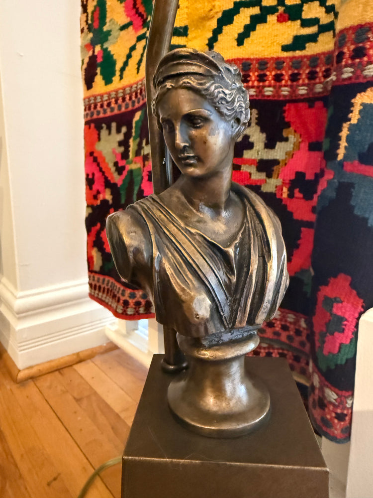 Pair of Neoclassical Bust Lamps