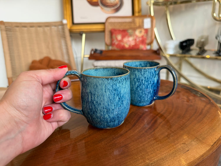 Pair of Pottery Mugs