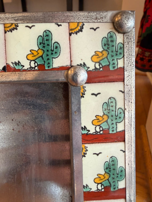 Mexican Tin and Tile Frame