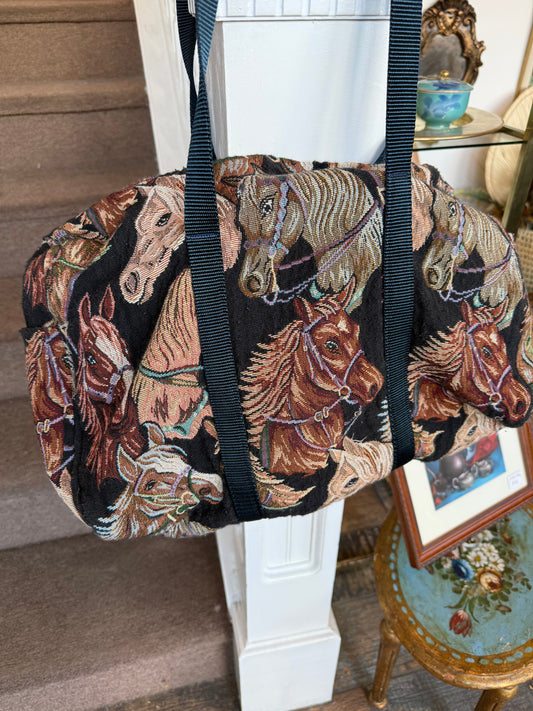Horse Tapestry Duffle Bag