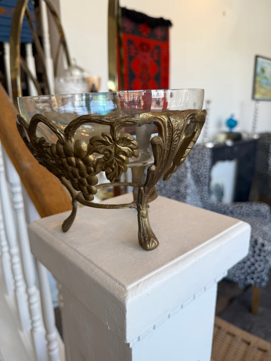Brass & Glass Bowl