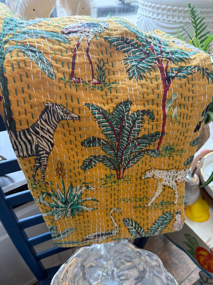 Kantha Quilt- yellow