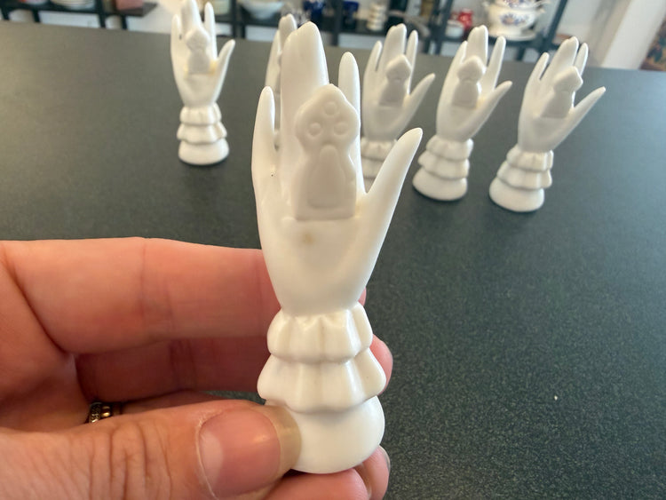 Set of 6 Porcelain Placecard Holders