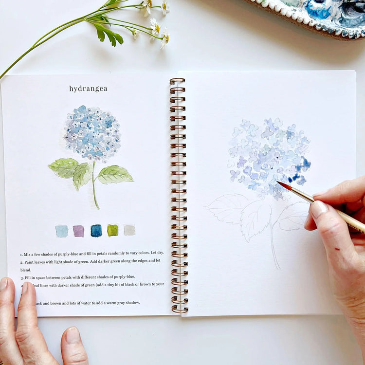 Flowers Watercolor Book