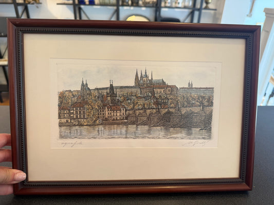 Etching of Prague