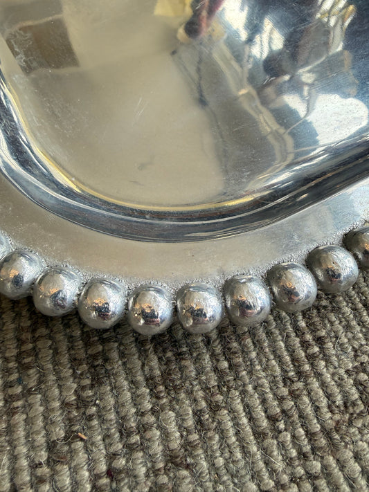 Mariposa Square Pearled Platter