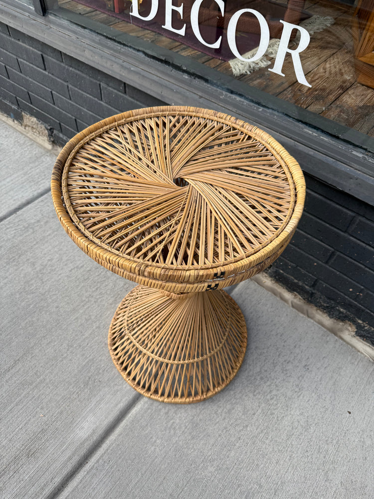 Wicker Side Table