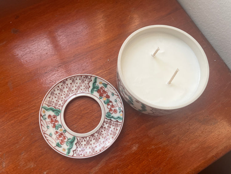 Porcelain Evergreen Apple Candle