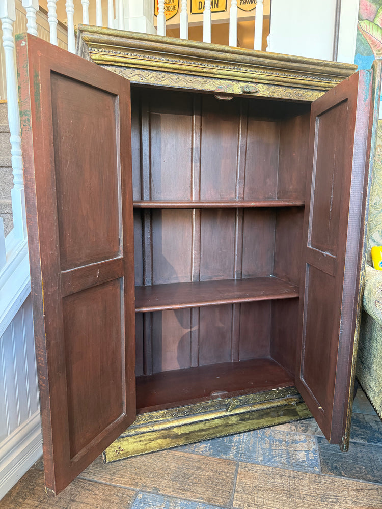 Red Handpainted Cabinet