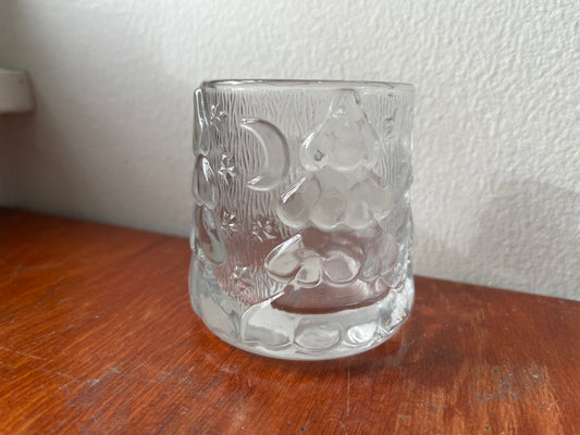 Glass Christmas Candleholder