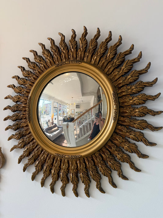 Midcentury Gilt Starburst Mirror