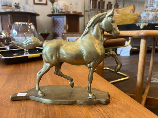 Brass Horse on Stand