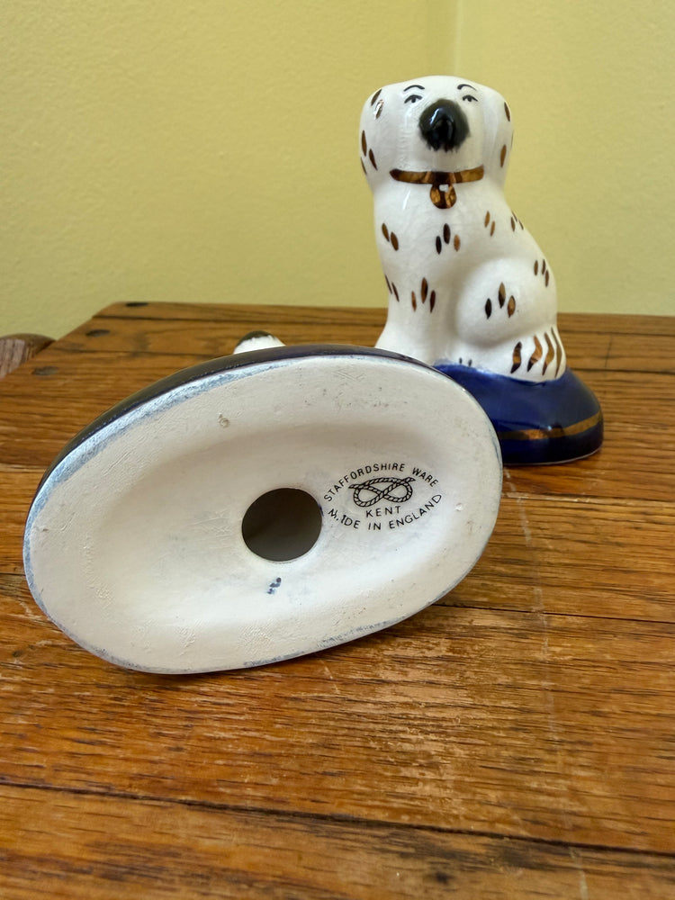 Pair of Spotted Staffordshire Dogs