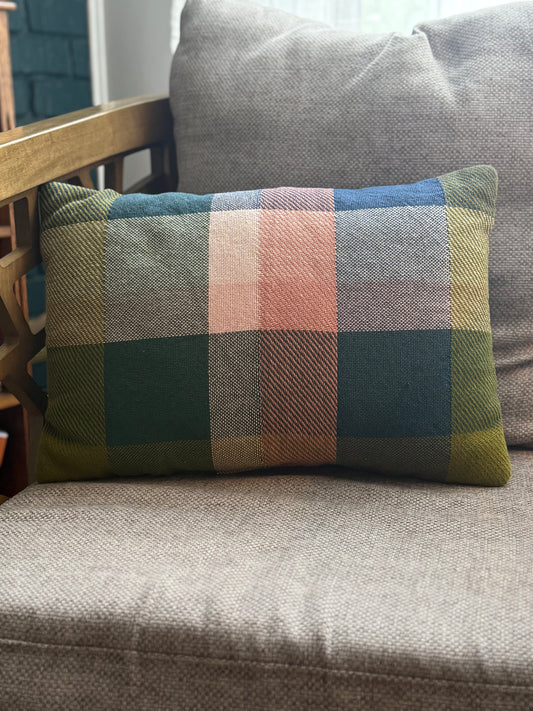 Pair of Plaid Throw Pillows