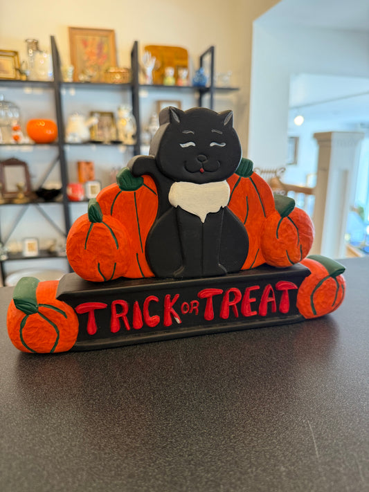 Ceramic Trick or Treat Figurine