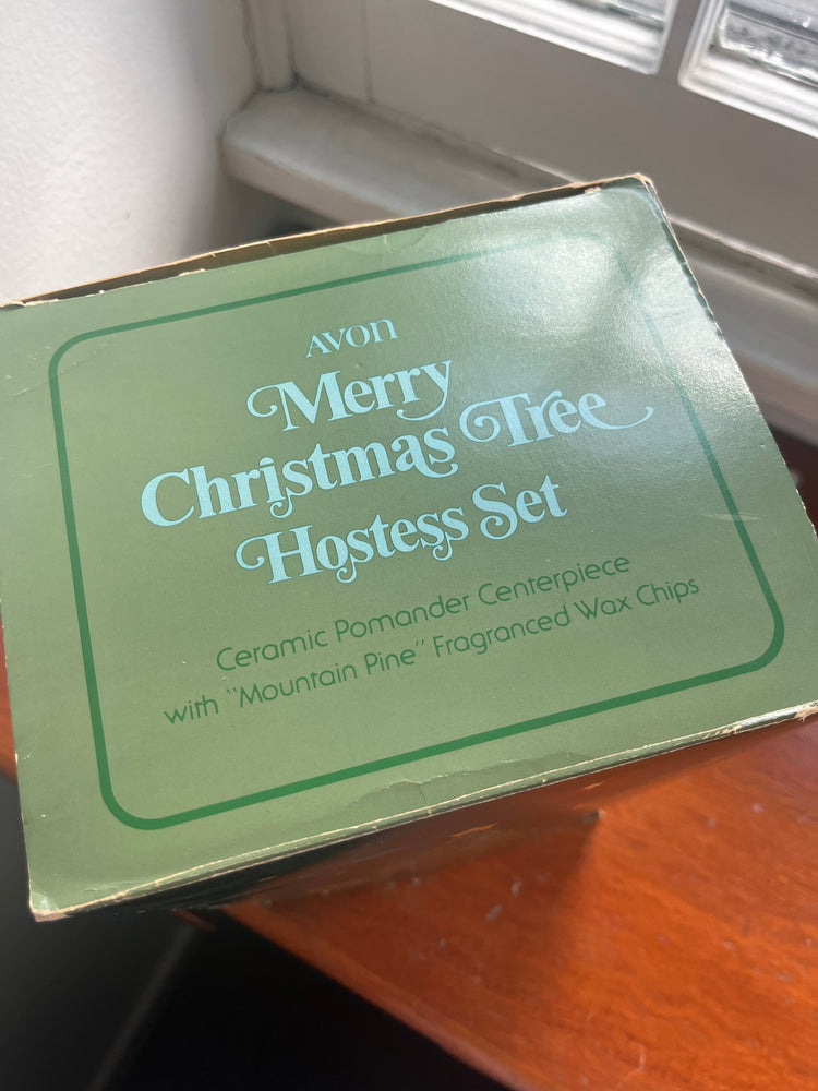 Avon Merry Christmas Tree Hostess Set