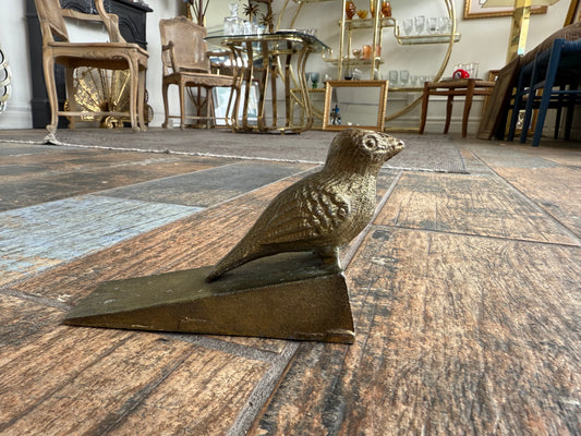 Brass Bird Doorstop