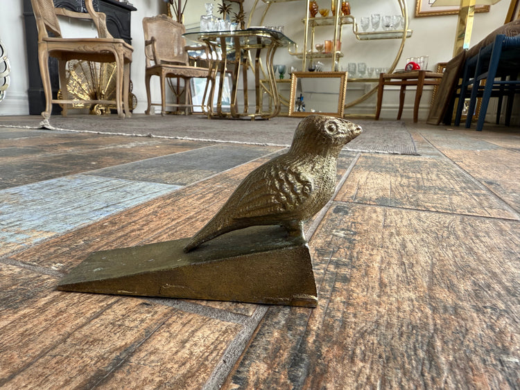 Brass Bird Doorstop
