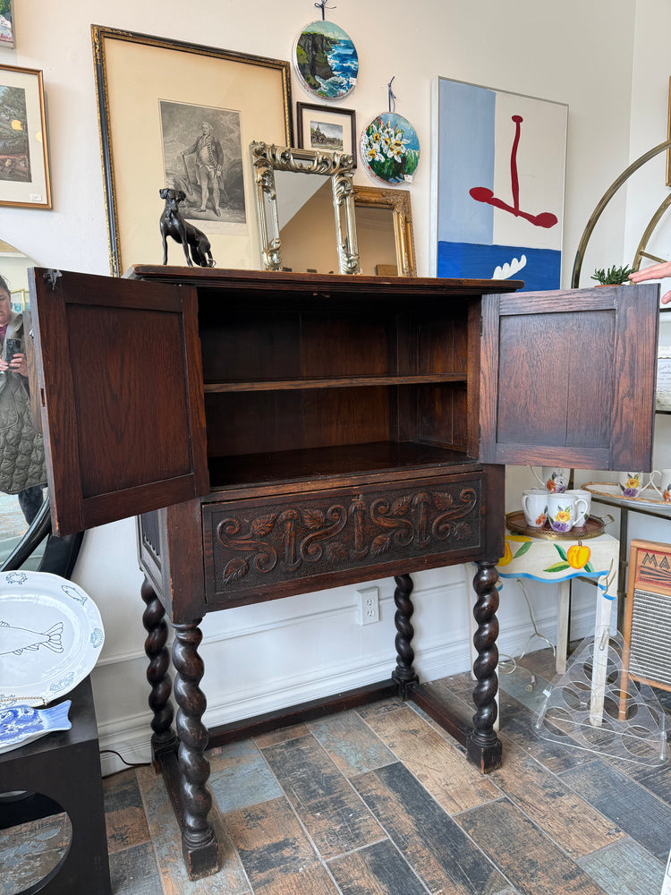 Antique Neogothic Drybar/Desk