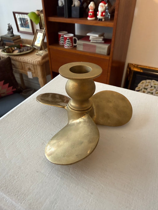 Brass Propeller Candle Stick