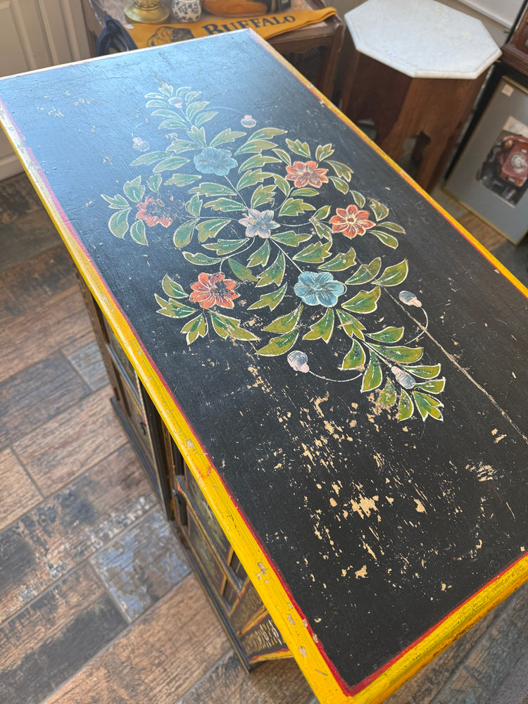 Black Handpainted Cabinet