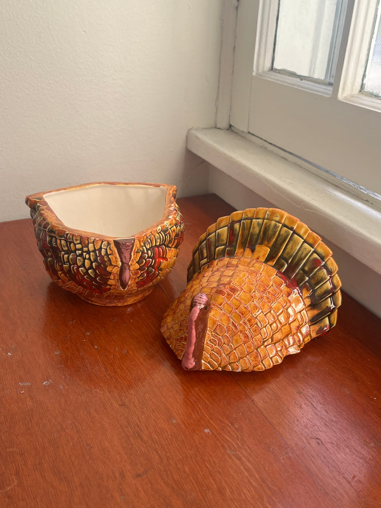 Ceramic Turkey Candy Dish