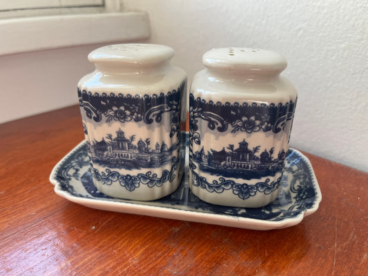 Blue & White Salt and Pepper Set