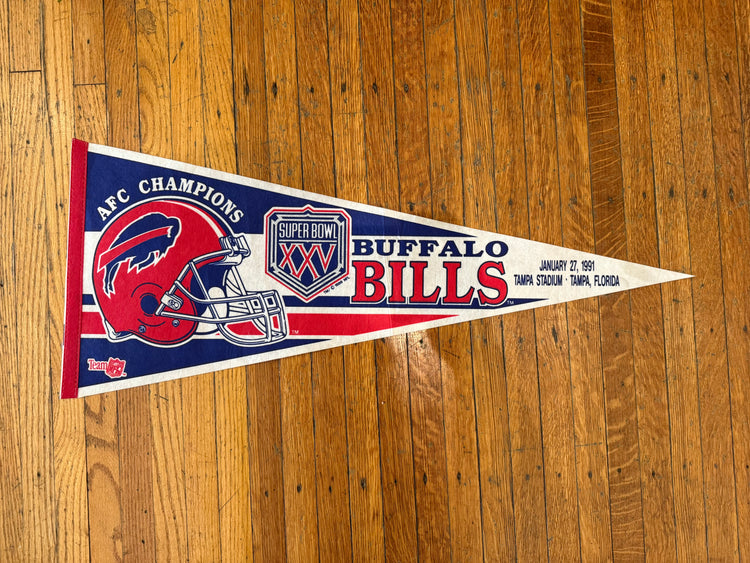 Bills Super Bowl XXV Pennant