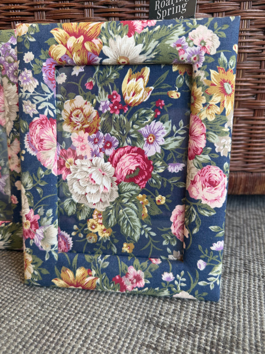 Floral Fabric Photo Frame