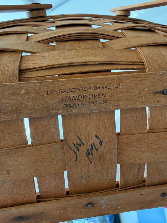 Longaberger Vegetable Sleigh Basket