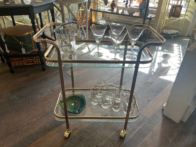 Brass Bar Cart