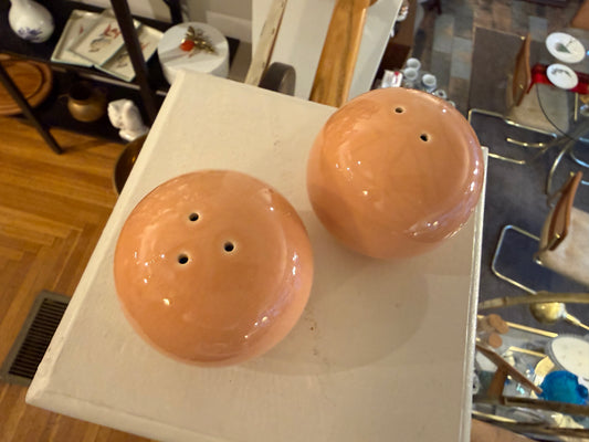 Peach Salt & Pepper Shakers