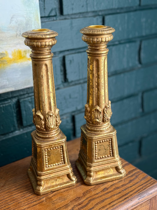Gilded Candlesticks (10”)