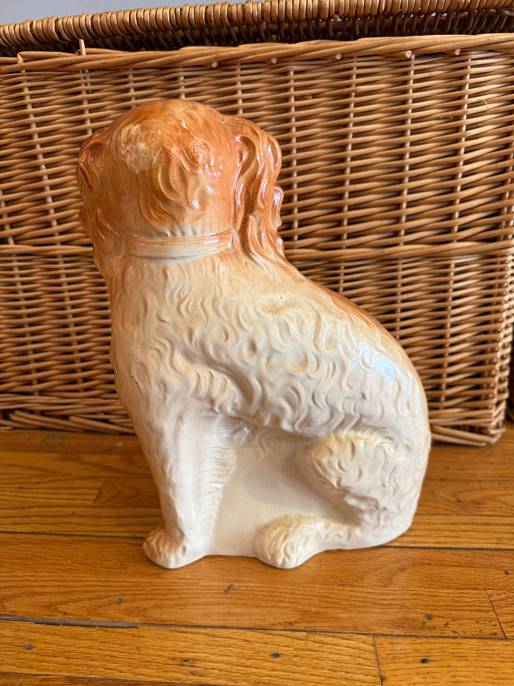Pair Large Staffordshire Dogs