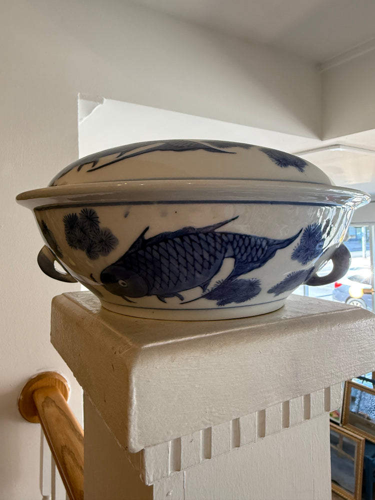 Koi Bowl with Lid