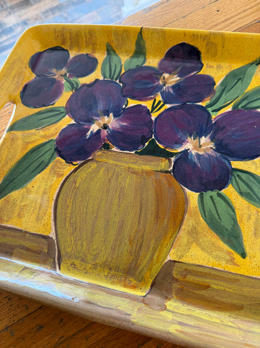 Floral Ceramic Tray