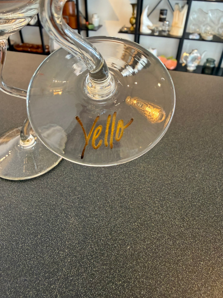 Pair of Dainty Wine Glasses