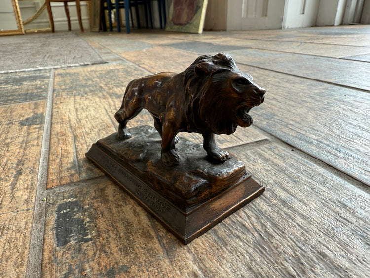 Small Brass Lion