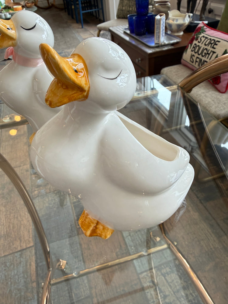 Pair of Duck Planters