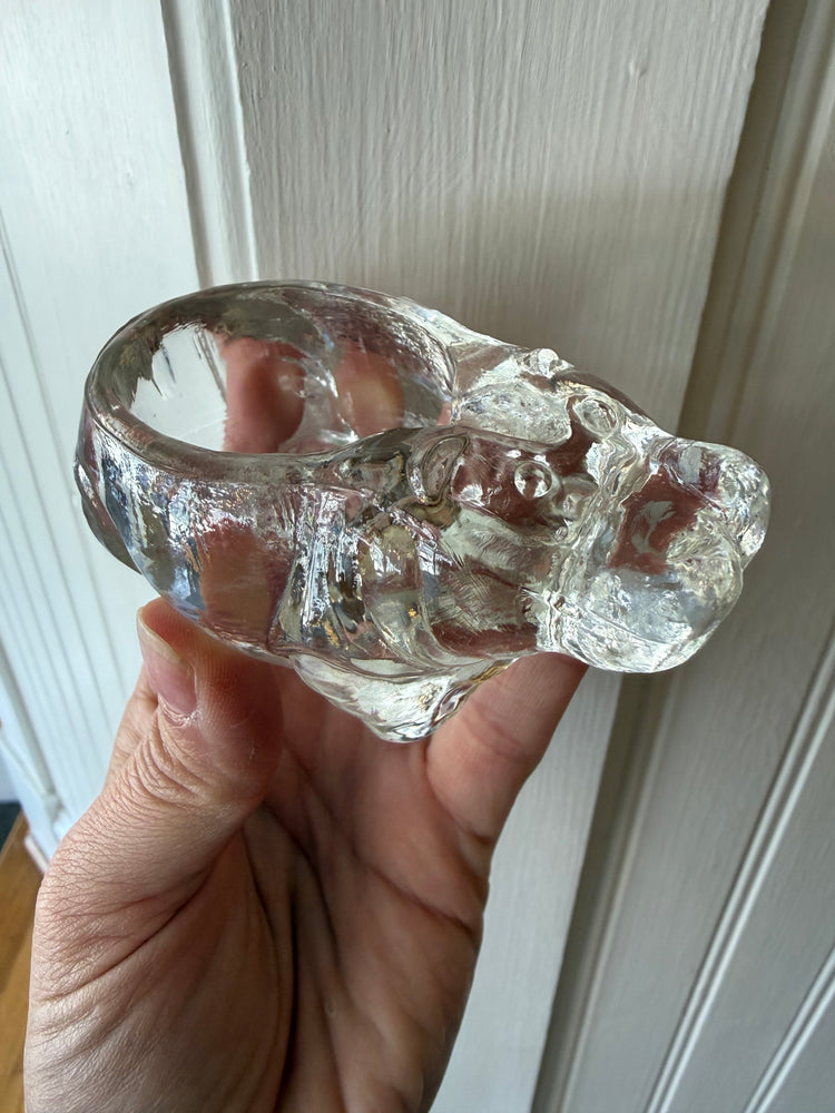 Glass Hippo Ashtray