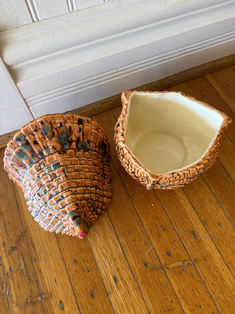 Ceramic Turkey Vessel/Candy Dish