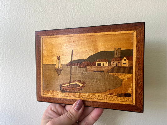 Inlaid Wood Art - Seaside