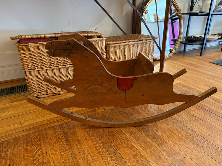 Antique Late 1800s Rocking Horse
