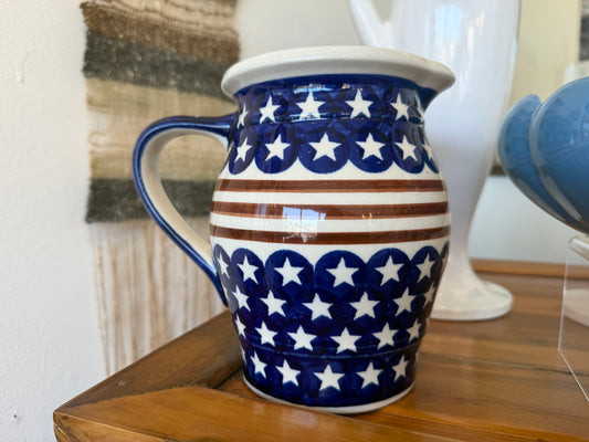 Boleslawiec Polish Pottery Americana Pitcher